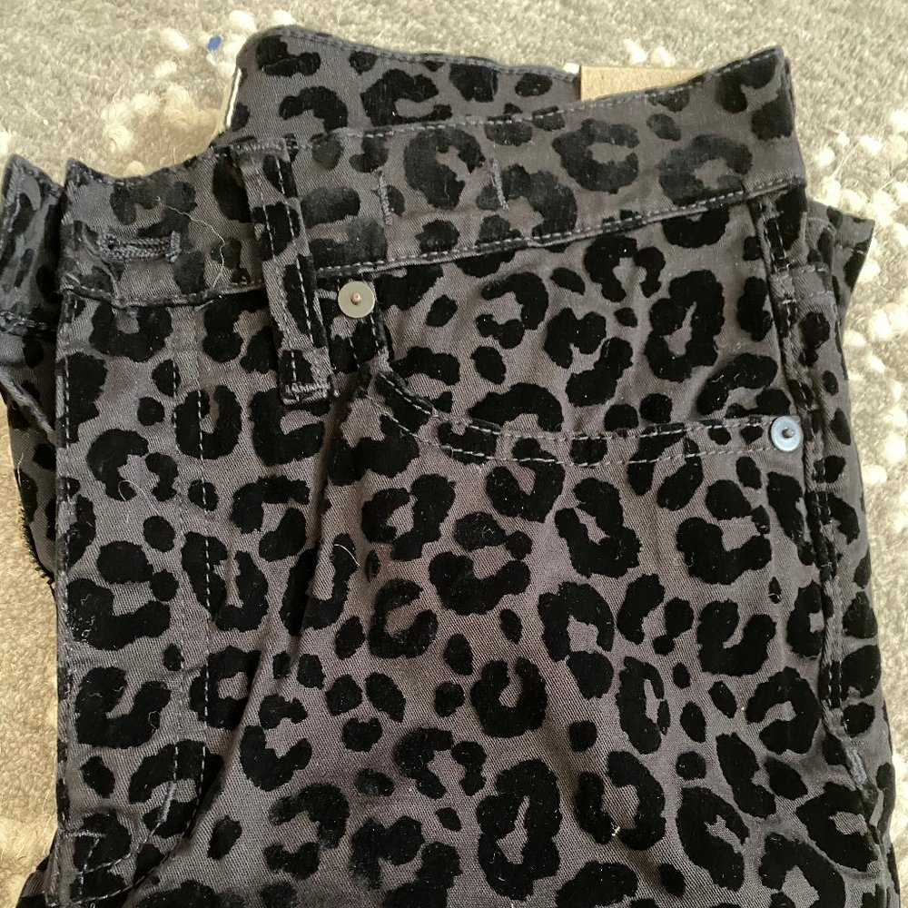 Madewell leopard print jeans
